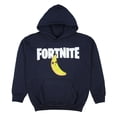 thumbnail image 1 of Fortnite Boys' Title Logo With Peely Licensed Sweatshirt Pullover Hoodie, 1 of 2