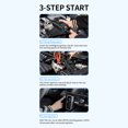 thumbnail image 3 of 1000A Peak 500A Starting Current 6000mAh Car Jump Starter with 60W Air Compressor, 2.2" Screen, Preset Tire Pressure, 4 LED Lights, 12 Safety Protections, Multi-Purpose Inflation for Cars,, 3 of 6