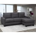 thumbnail image 1 of Brassex Riley Sectional Sofa, Grey, 1 of 3