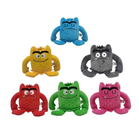 15cm Kawaii The Color Monster Plush Toys Cute Stuffed Toy Children Baby Appease Emotion Plushie Doll for Kids Birthday Gift