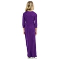 thumbnail image 2 of Robe Longue Décontractée à Fleurs pour Filles à Manches Longues avec Poches, Robes de Vacances, Robe Longue à Manches Longues pour Filles Longueur au Sol, 2 of 5