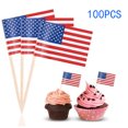 thumbnail image 1 of RKSTN Kitchen Utensils 100 Pcs Pics Drapeau Américain pour Sandwichs Apéritifs Toppers Cupcakes Kitchen Utensils, 1 of 4