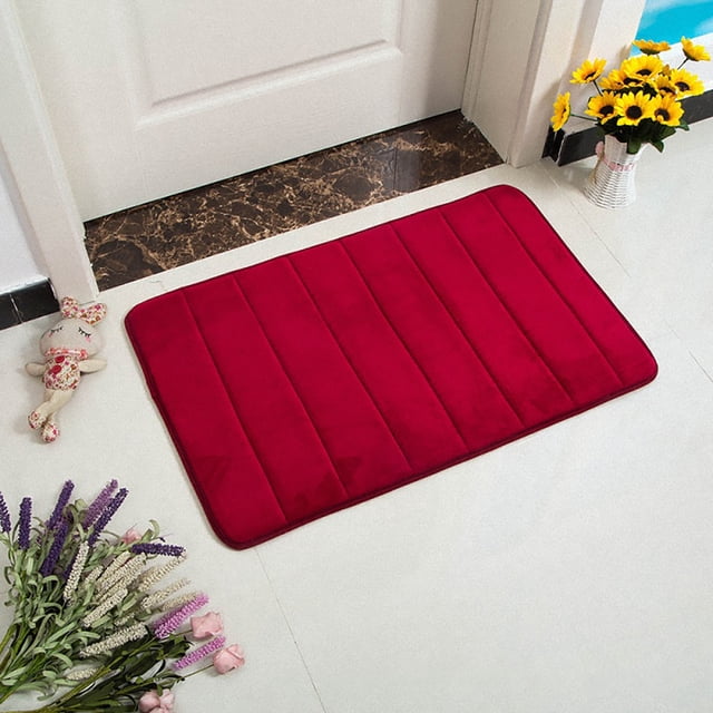 Bovemsi Clearance Memory Foam Bath Mat Bathroom Rugs Toilet Soft Non Slip Mat Bathroom Bedroom Floor Shower Rug Decor Comfortable Water Absorbent Machine Washable Easier To Dry Floor Rug Mats