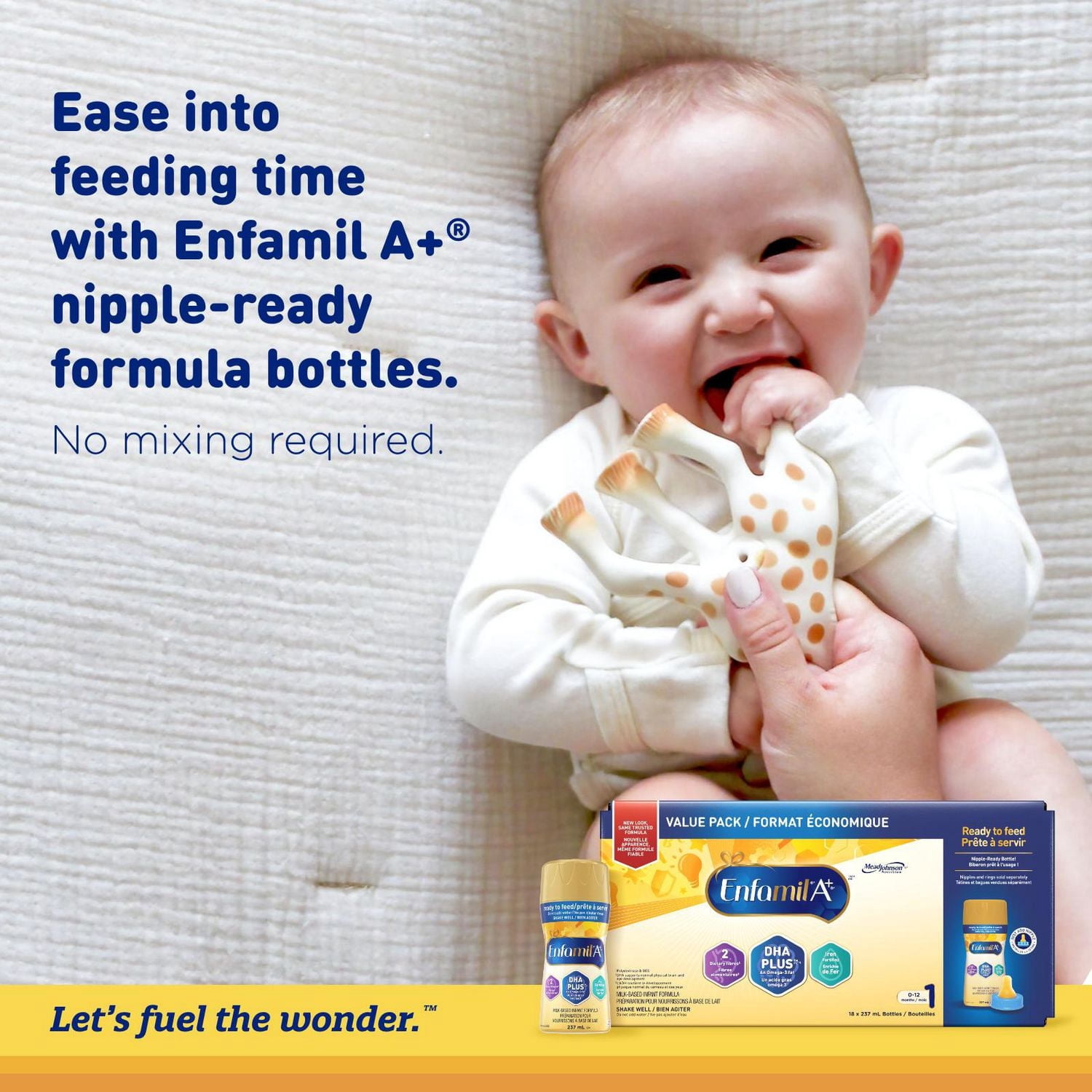 Enfamil A+® Baby Formula, Infant Formula, 0-12 months, 12x385ml Concentrated Liquid Cans