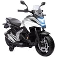 thumbnail image 1 of Qaba Moto Électrique 12 V Homologuée Honda avec Phares et Musique, Blanc, 1 of 10