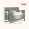 thumbnail image 2 of Dream On Me Owen 5-in-1 Convertible Crib, Sea Grass, 2 of 9