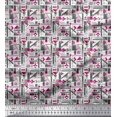 thumbnail image 1 of Soimoi Crepe Silk Fabric Abstract Geometric Fabric Prints By Yard 42 Inch Wide, 1 of 3