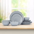 thumbnail image 4 of BU Scallop 12pc Dinnerware set Blue, 4 of 9