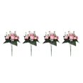 thumbnail image 4 of Youkk 2pcs Easy To Clean – Realistic Appearance – Artificial Flowers For Wedding pink 2Set, 4 of 6