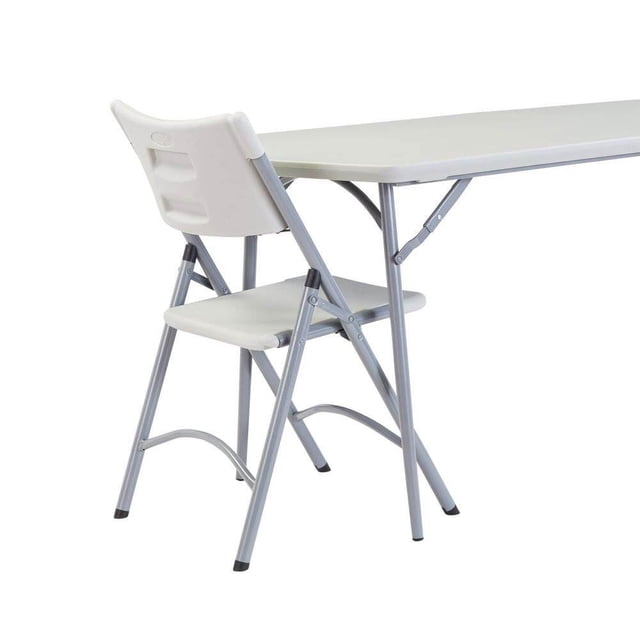 National Public Seating Table de Banquet Pliant de 6 Pieds en Deux pour Intérieur et Extérieur