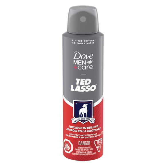 Dove Men+Care Ted Lasso Antiperspirant Spray I Believe in Believe, 107 g | Limited Edition