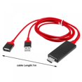 thumbnail image 2 of 1080P HD Mirroring Cable Phone to TV HDTV Adapter USB Charging Cable, 2 of 8