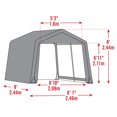 thumbnail image 3 of Scotts 8 x 8 x 8 ft Green Storage Shed Peak, 3 of 6