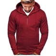 thumbnail image 1 of Ketyyh-chn99 Chandail à Capuchon Mode pour Hommes Épais Personnalisé à Imprimé Graphique Chemise à Capuche Sweat Homme Chandail à Capuchon Rouge,2TG, 1 of 4