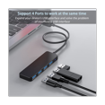 thumbnail image 3 of 4 Ports USB Hub, USB 3.0 Hub USB Splitter USB Expander for Laptop, Flash Drive, HDD, Console, Printer, Camera,Keyboard, 3 of 7