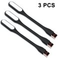 thumbnail image 1 of Lot de 3 Mini Lampes à DEL USB, Lumière USB pour Clavier d'Ordinateur Portable, Lumière de Lecture Flexible, Lumière à DEL Alimentée par USB, Lumière Portable pour Ordinateur Portable USB Noir, 1 of 6