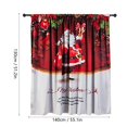 thumbnail image 4 of Bathroom Window Curtain, Decoration Curtain, Polyester Home 140x130cm for Party Dress up Red, 4 of 8