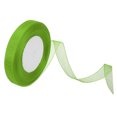 thumbnail image 1 of Unique Bargains 0.6 Inch x 50 Yard Organza Ribbon, Gift Wrapping Ribbon for Bouquet Cake Invitations Card Decoration, Grass Green, 1 of 7