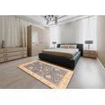 thumbnail image 4 of Ahgly Company Indoor Rectangle Abstract Rose Purple Oriental Area Rugs, 6' x 9', 4 of 6