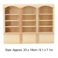 thumbnail image 4 of Wooden Miniature Bookcase, Dollhouse Bookcase, Dollhouse Decoration For Living Room Study Room Wood Color Bookcase, 4 of 8