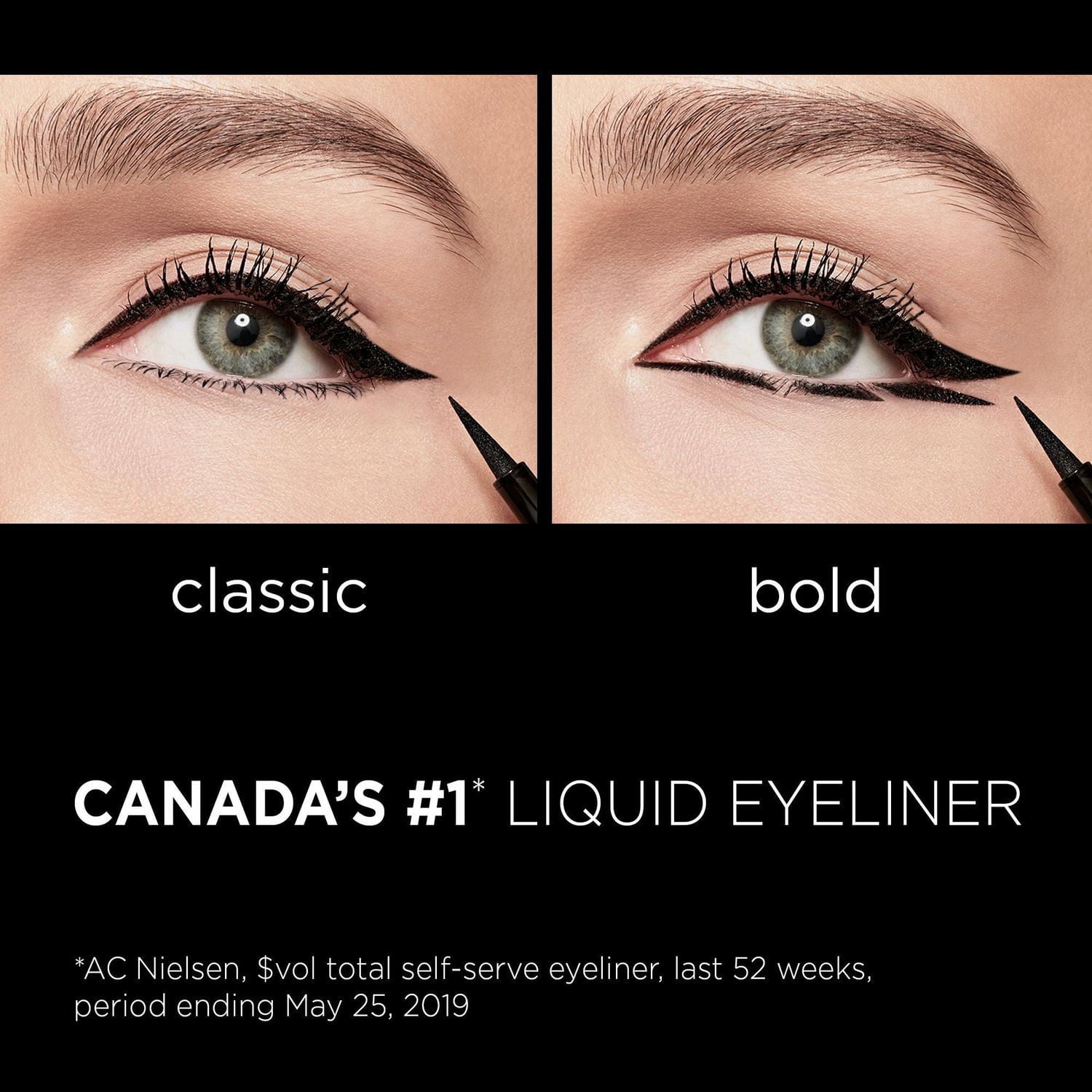 L'Oréal Paris Ligneur Liquide Super Slim Infallible, Tenue 12H et séchage rapide, Application douce et sans bavure, Brun, 1 ml