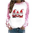 thumbnail image 2 of TIMIFIS Chandail à Manches Longues de Noël pour Femmes, T-Shirt, Hauts, Automne Hiver, Décontracté, Imprimé du Père Noël, Col Rond, Chandail Molletonné, Cadeaux de Noël, 2 of 4