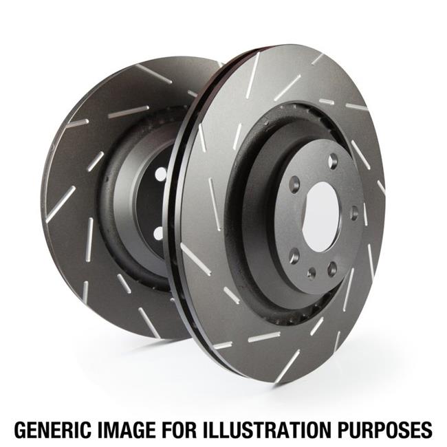 EBC USR7161 Rotors Arrière Rainurés USR pour Lexus GX470 2003-2009 4,7 L