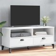 thumbnail image 1 of vidaXL Meuble TV VIKEN Blanc Bois Manufacturé, 1 of 5