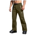 thumbnail image 2 of Cameland Unisexe Décontracté à la Mode Uni Patchwork Fermeture Éclair Multiples Poches Pantalon de Ski, 2 of 9