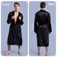 thumbnail image 4 of Fjucha Robes Cotton Bathrobes for Mens Soft Lightweight Unisex Bath Robes M-2XL, 4 of 9
