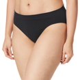 thumbnail image 2 of Bali Womens One Smooth U All-Around Smoothing Hi-Cut Panty, 6, Black Pointelle, 2 of 2