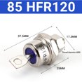 thumbnail image 1 of 1Pc 85A/40A/25A 1200V Positive Cathode/Negative Anode Stud Mount Diode Rectifier, 1 of 1
