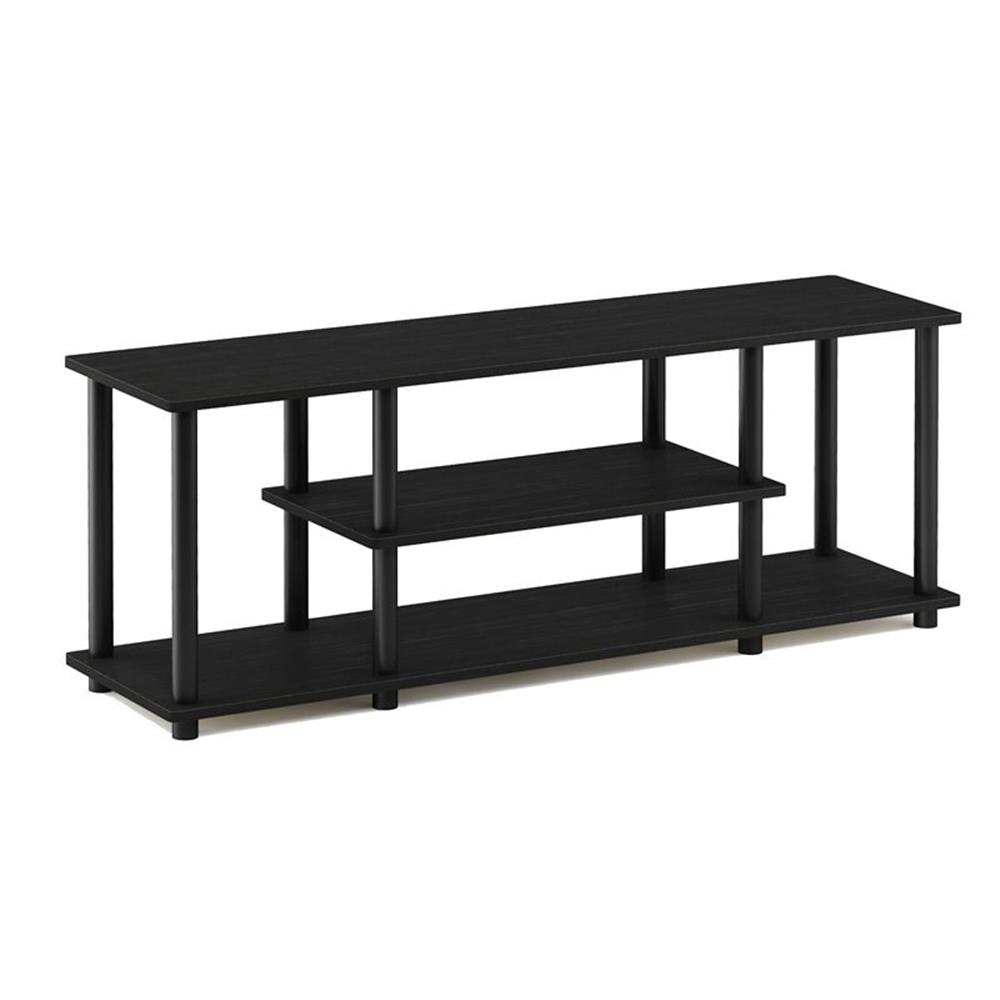Pemberly Row Turn-N-Tube Wood Entertainment TV Stand for TV up to 50" in Walnut