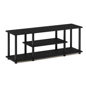 Pemberly Row Turn-N-Tube Wood Entertainment TV Stand for TV up to 50" in Walnut
