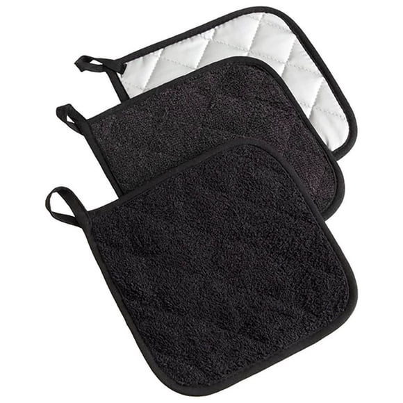 3pcs Pot Holders Heat Resistant Potholders Cotton Hot Pot Pad Firm Grip Pot Coaster Dining Table Mat Coaster Pot Holders Set Kitchen Tool for Cooking Baking