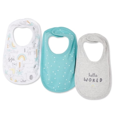 Lot de 3 bavettes George collection non genrée pour nourrissons