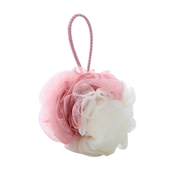 3Pcs Loofah Bath Sponge, Kadlawus Exfoliating Shower Sponge, Mesh Bath Pouf for Adults, Soft PE Body Scrubber, Large Loofah for Gentle Cleansing, Bath Accessories for Shower