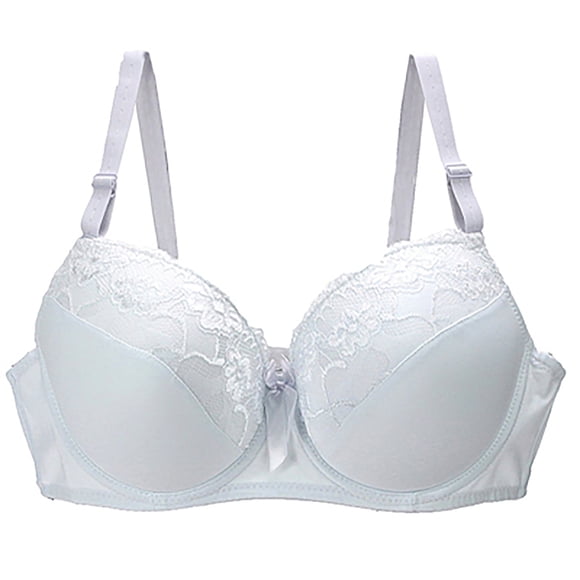 UPPADA Wireless Bras for Women Support 36dd Bra Clearance Bras for Large Breasts Savings No Wire Push Up Bra,White Xxl