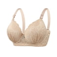 thumbnail image 3 of DecSea 3PC Women's Solid Color Steel Ring Oversized Gathering Underwear Daily Bra, 3 of 3
