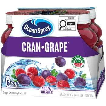 Ocean Spray Cranberry Grape 6x295ml