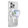 thumbnail image 4 of PopSockets PopGrip pour MagSafe Rond avec Anneau Adaptateur Cœur Dichroique Irisé, 4 of 5