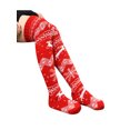 thumbnail image 2 of FOCUSNORM Women Juniors Christmas Knitted Socks, Cartoon Patterns Stocking Long Tube Socks, 2 of 5