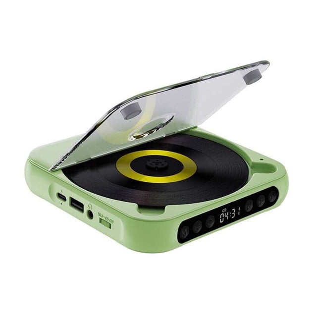 UsTZtai Portable Bluetooth CD Player with HiFi Sound, Rechargeable Battery and LCD Display, Compact Music Player for Home Travel Car Use