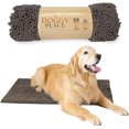 thumbnail image 1 of GFDYREE - Ultra Absorbent Microfiber Dog Door Mat, Durable, Quick Drying, Washable, Prevent Mud Dirt, Keep Your House Clean (Ash, Large) - 36 x 26 Inch, 1 of 7