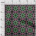 thumbnail image 2 of oneOone Velvet Green Fabric Asian Tile Star Fabric For Sewing Printed Craft Fabric By The Yard 58 Inch Wide, 2 of 4