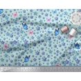 thumbnail image 2 of Soimoi Cotton Cambric Fabric Butterfly & Flower Print Fabric by Yard 42 Inch Wide, 2 of 3