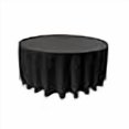 thumbnail image 3 of LA Linen TCpop132R-BlackP24 Nappe en Popeline de Polyester, Noire - Ronde de 132 Po, 3 of 4