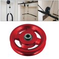 thumbnail image 3 of Aluminium Alloy Bearing Pulley Wheel Replace for Gym Equipment Part Cable Machine - Red, 95mm, 3 of 8