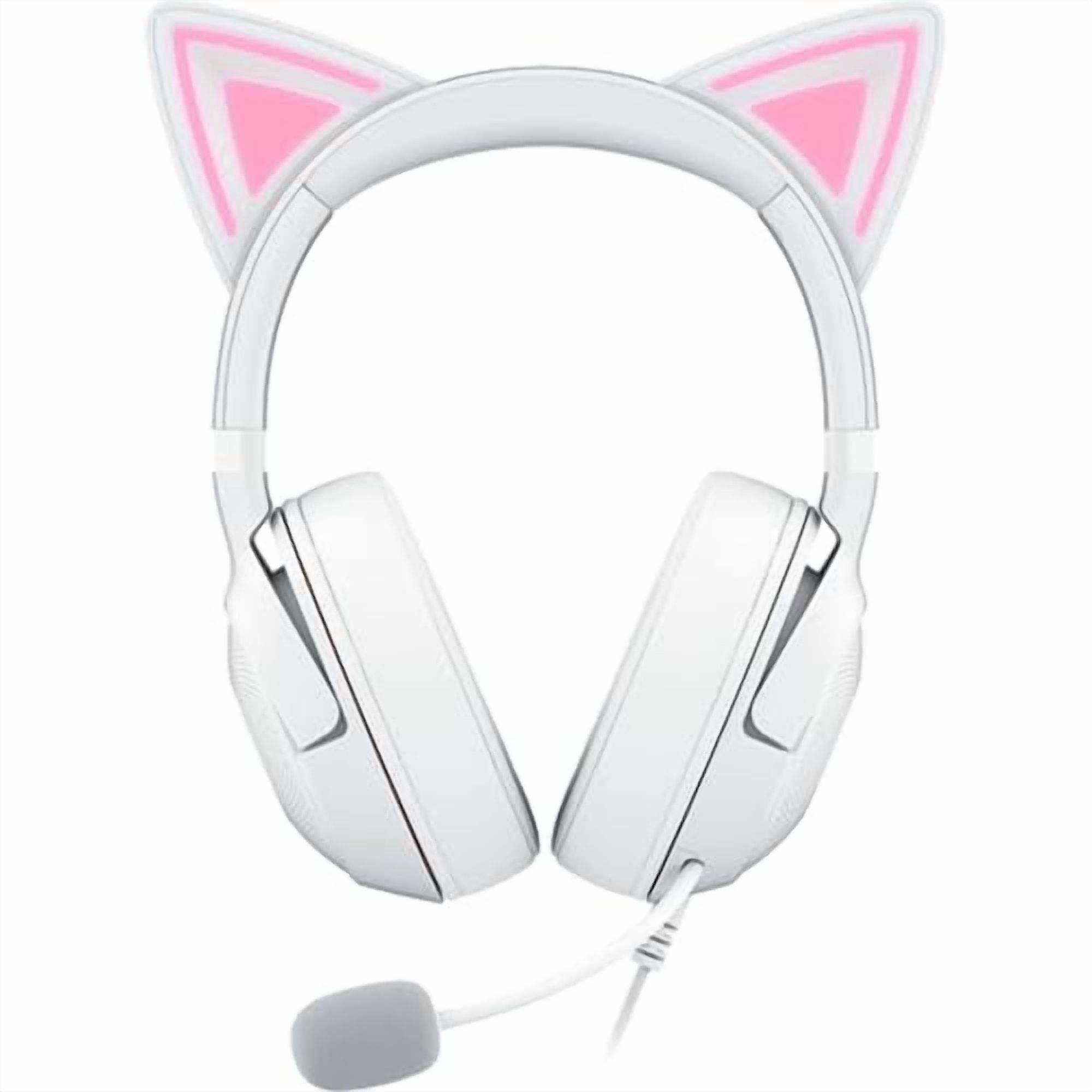 Razer Kraken Kitty V2 USB Wired Headset: Chroma RGB Kitty Ears
