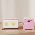 thumbnail image 3 of Qaba Kids Storage Chest with Lid, Safety Hinges and Groove Handles, Pink, 3 of 10